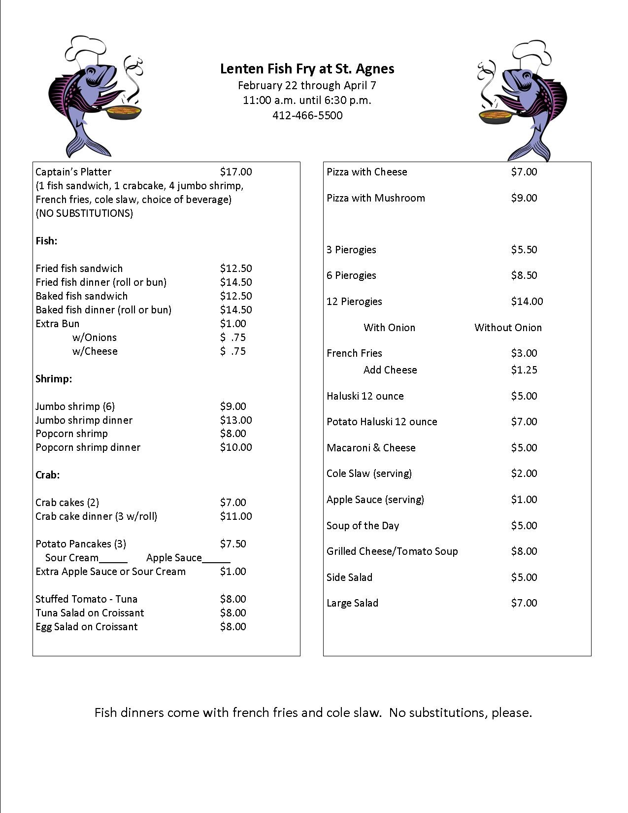 St. Agnes Menu Saint Thomas the Apostle Parish Duquesne/West